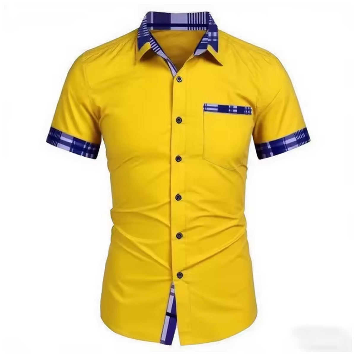 Men’s Classic Fit Dress Shirt Short Sleeve Business Formal Look