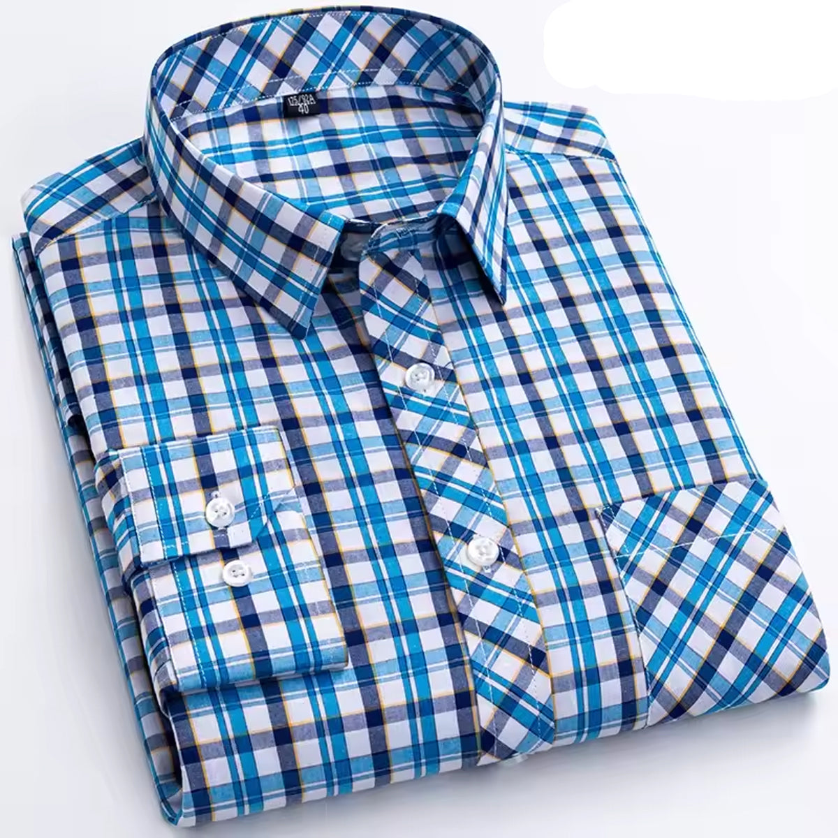 Men's Full Sleeve Cotton Check Shirt Stylish Everyday Shirt