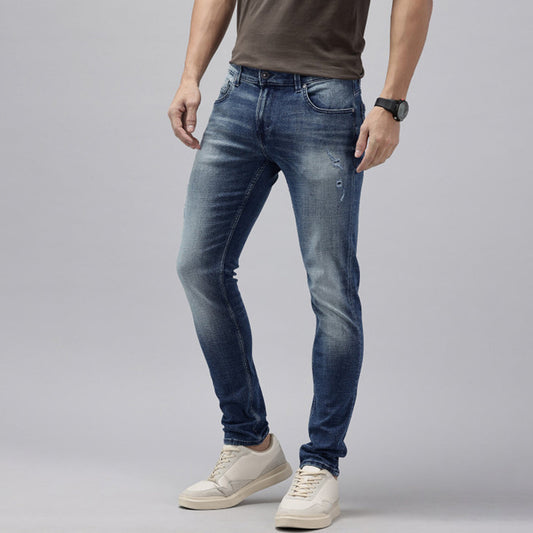 Slim Fit Ripped Jeans for Men Denim Fashion Fit