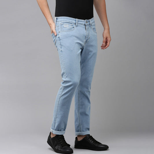 Dark Indigo Jeans for Men Slim Fit Daily Wear