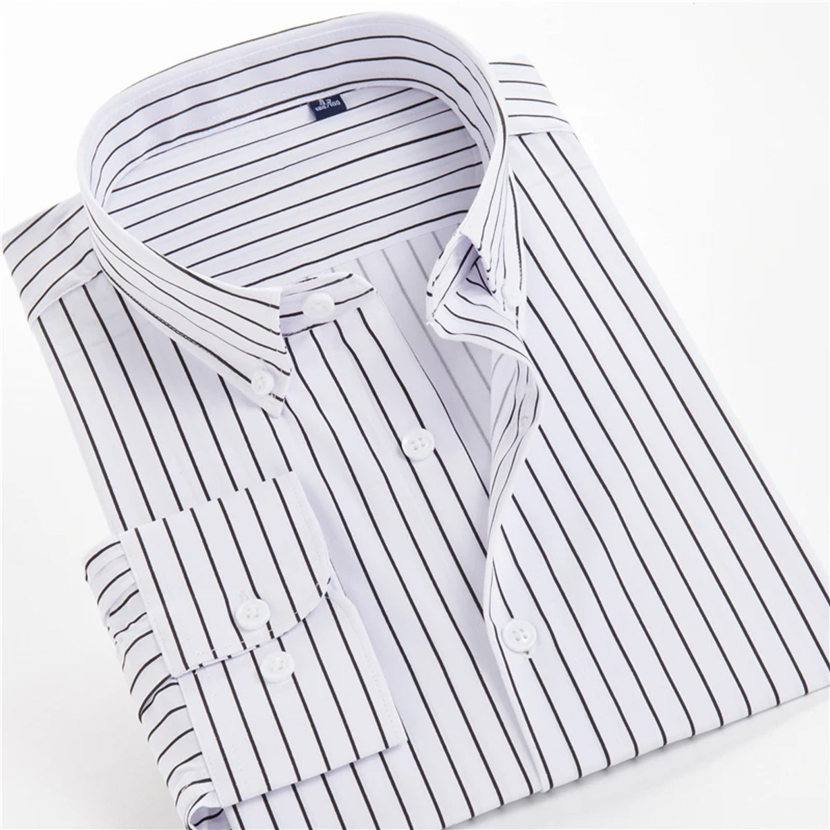 Men's Trendy Fashionable Regular Slim Fit Striped Casual Shirt