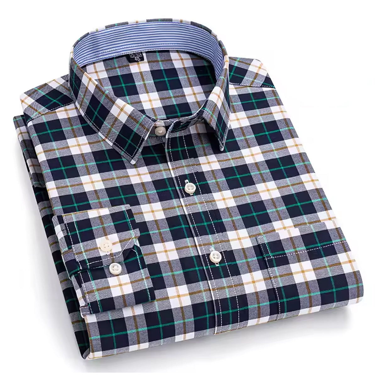 Men's Cotton Blend Checkered Shirt