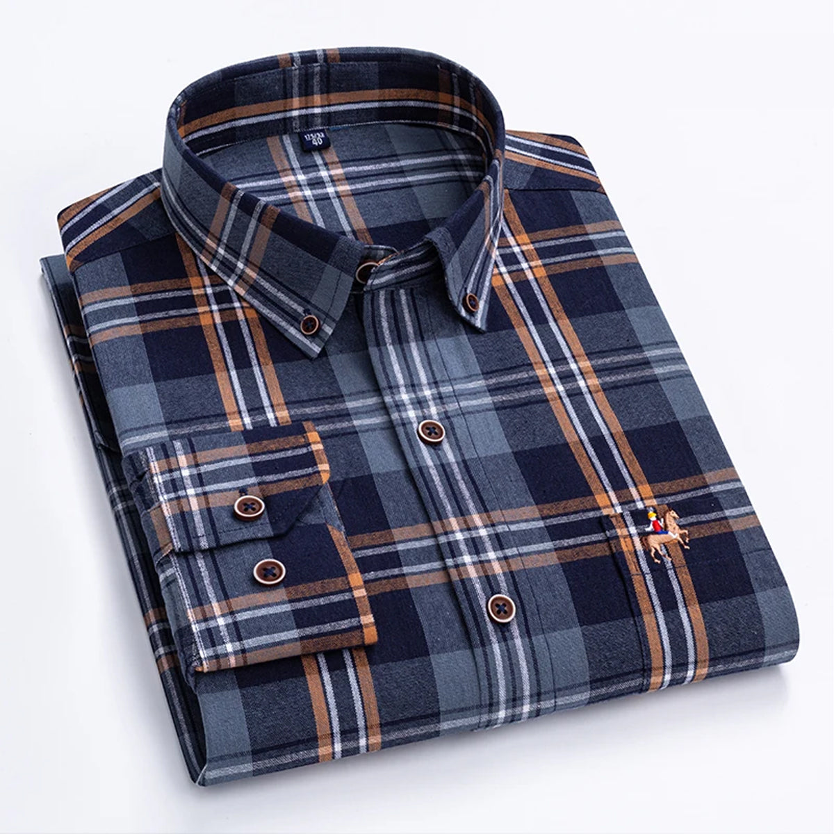 Copy of Men's Cotton Tartan Plaid Checkered Slim Fit Shirt