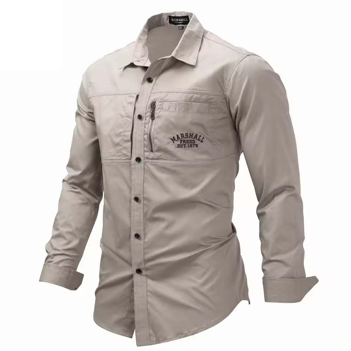 Men’s Casual Button Down Shirt Cotton Long Sleeve Classic Fit Everyday Wear