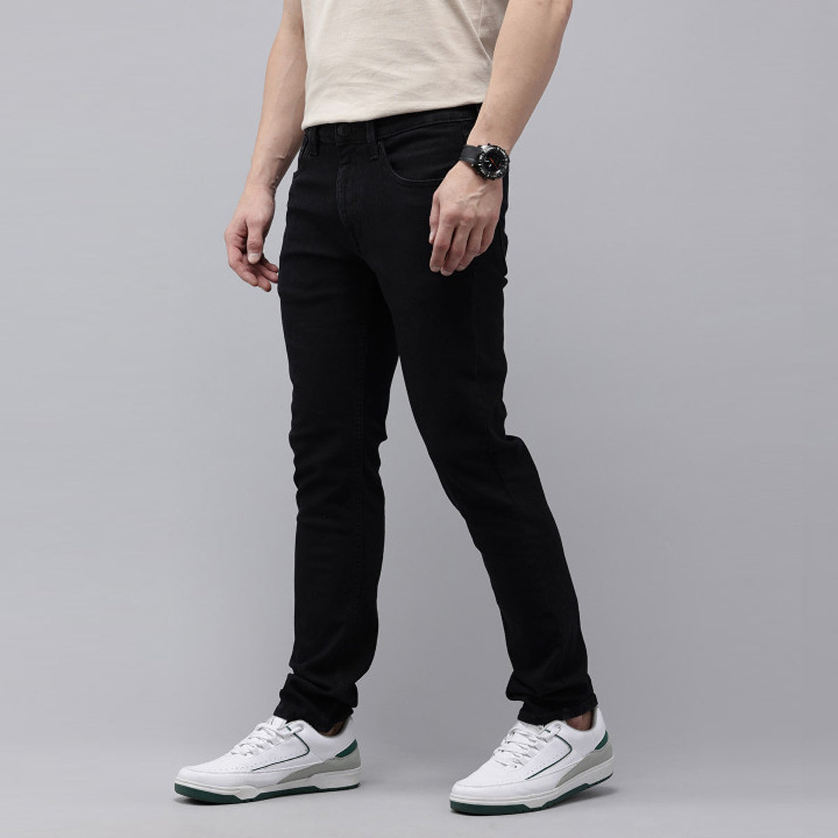 Men’s Casual Fit Jeans Sky Black Soft Denim