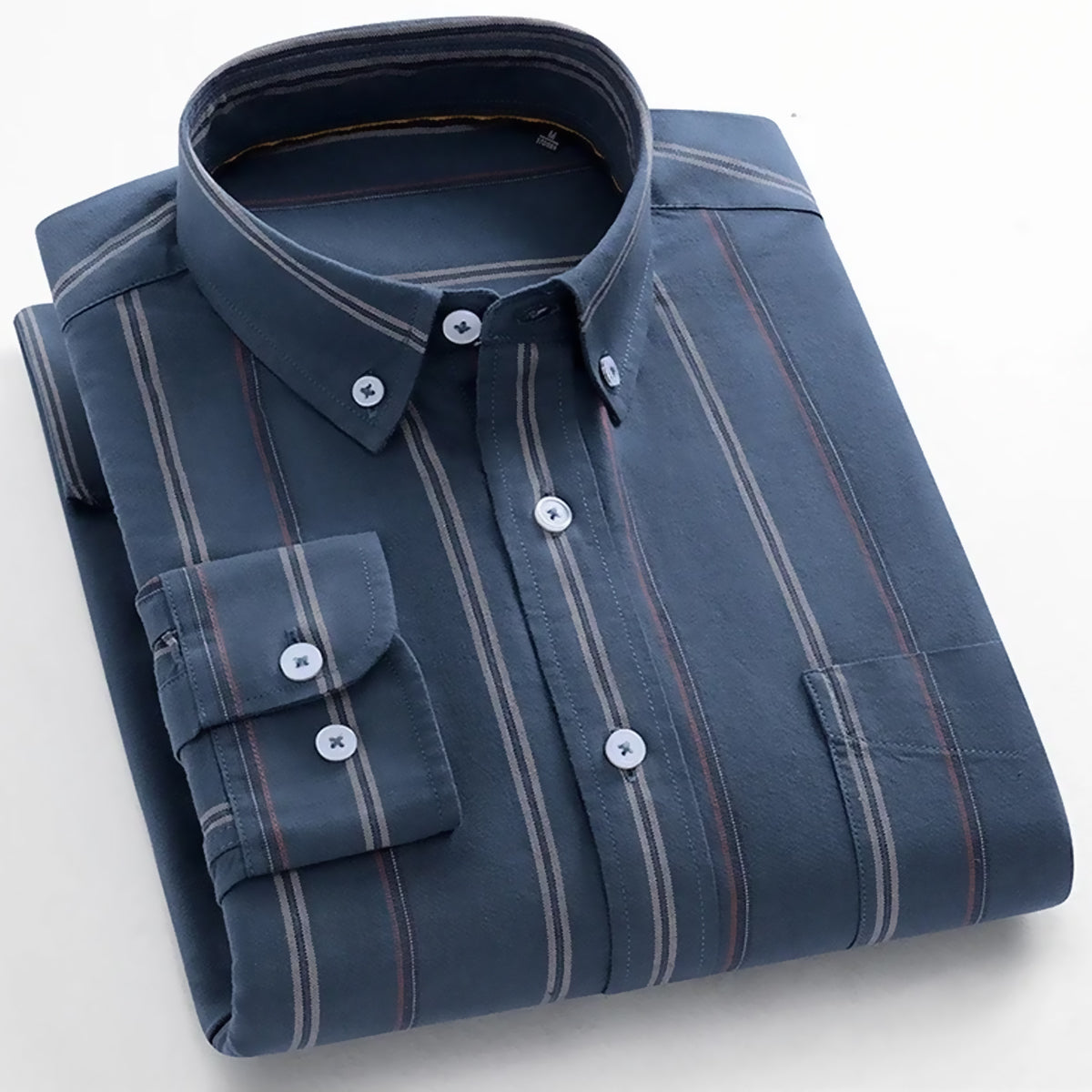 Men's Mandarin Collar Casual Shirt