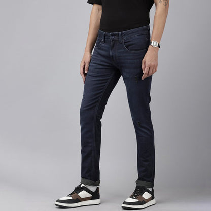 Men’s Bootcut Jeans Casual Look Blue Wash