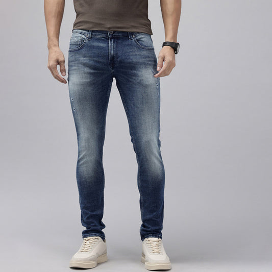 Slim Fit Ripped Jeans for Men Denim Fashion Fit
