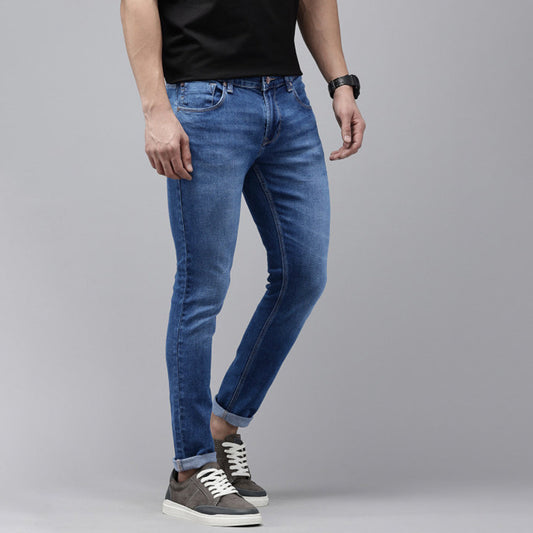 Straight Fit Men’s Work Jeans – Tough Stitch – Indigo