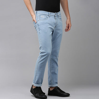 Dark Indigo Jeans for Men Slim Fit Daily Wear