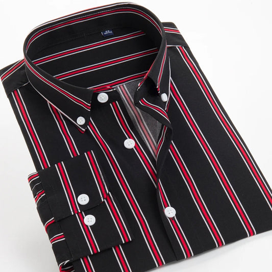 Men Regular Slim Fit Striped Casual Shirt