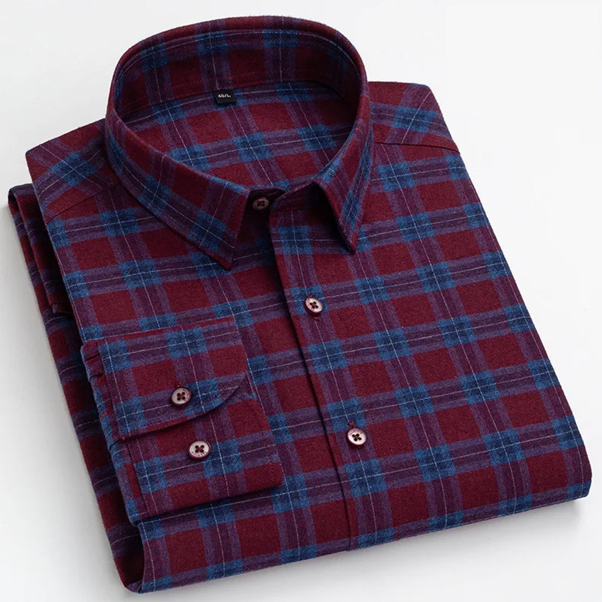 Men's Cotton Full Sleeve Slim Fit Casual Checkered Shirt