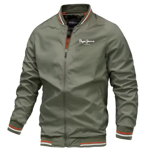 Men's Regular Fit High Neck Zip-Up Winter Jacket