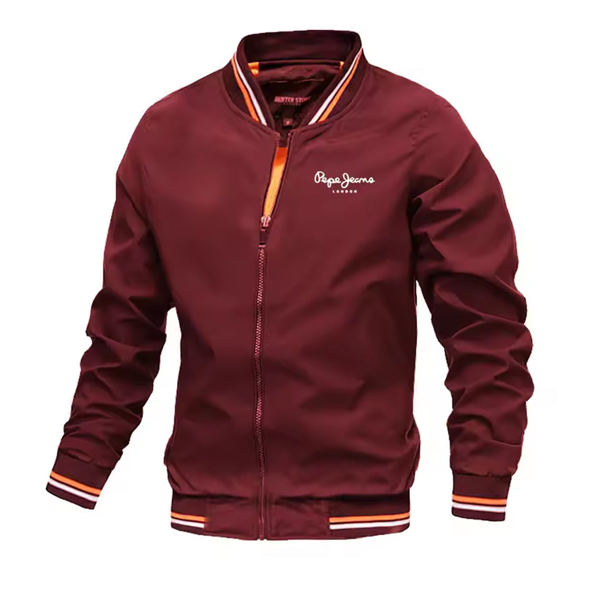 Men's Winter Jacket - Stylish Sports Gym Sweatshirt With Zip for Bike Riding