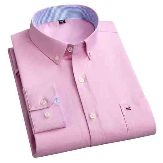 Men's Solid Slim Fit Cotton Casual Shirt