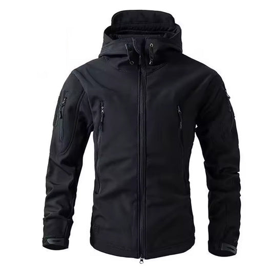 Winter Jacket Solid Full Sleeves Zip Up with Pocket Stylish Hooded Neck Zipper