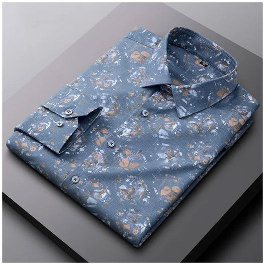 Men's Fancy Designer Casual Cotton Printed Regular Fit Shirt