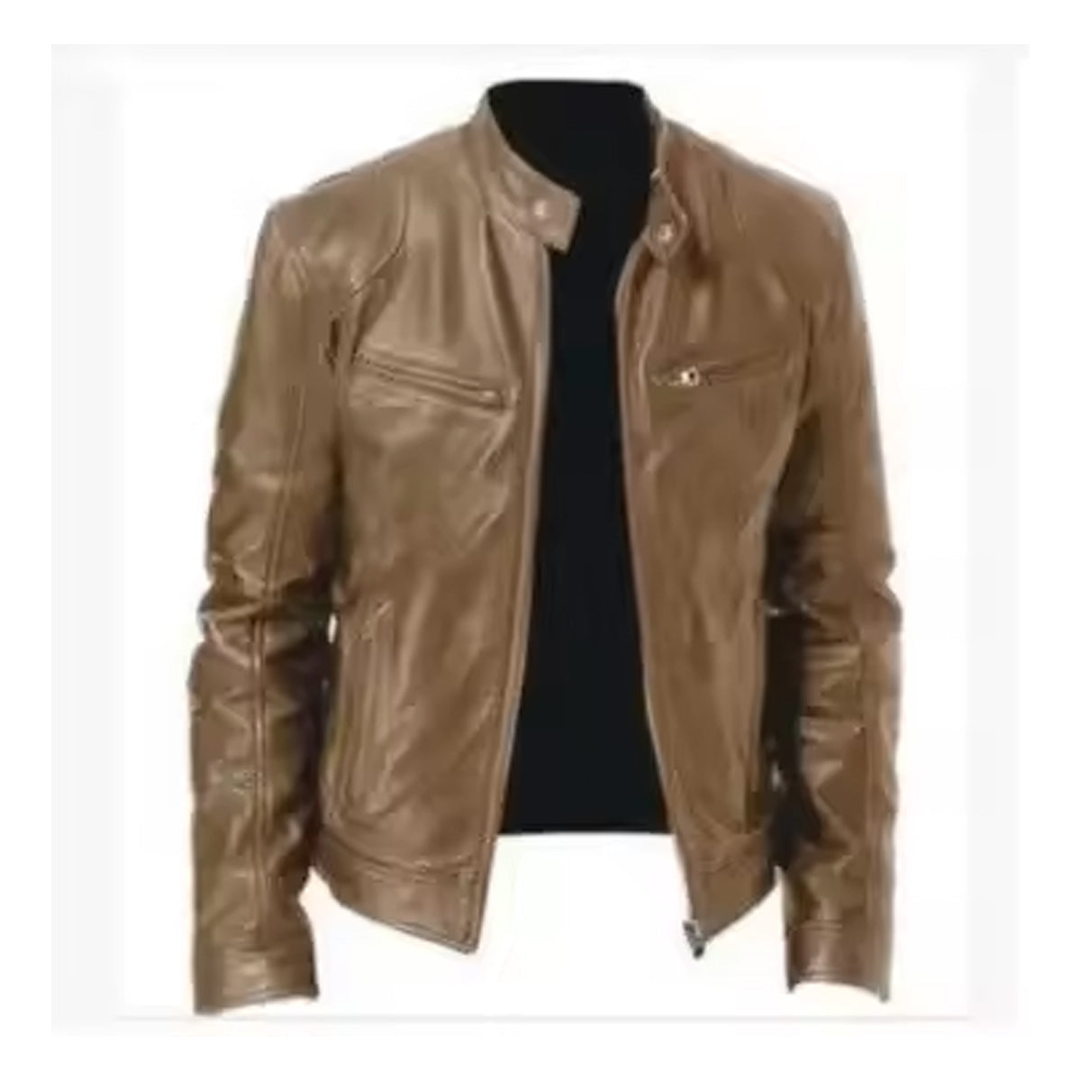 Men’s Bomber Leather Jacket – Soft Material