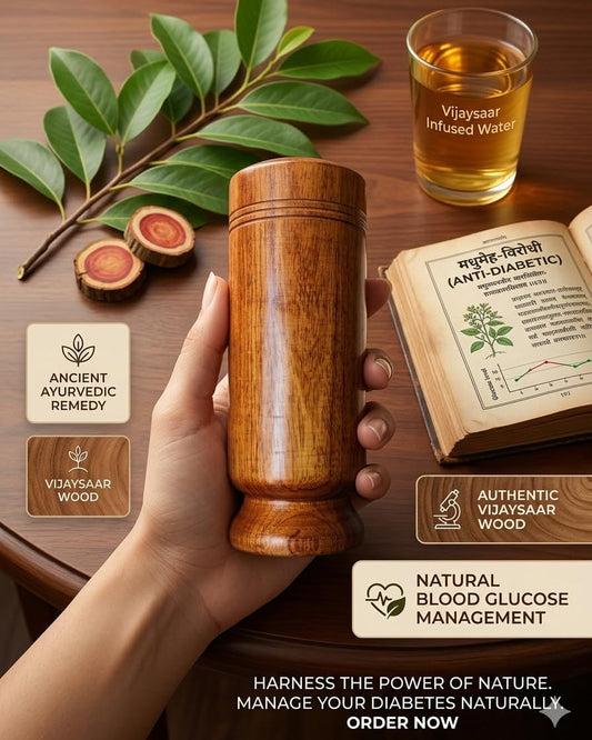 Ayurvedic Vijaysar Wood Sugar Control Glass