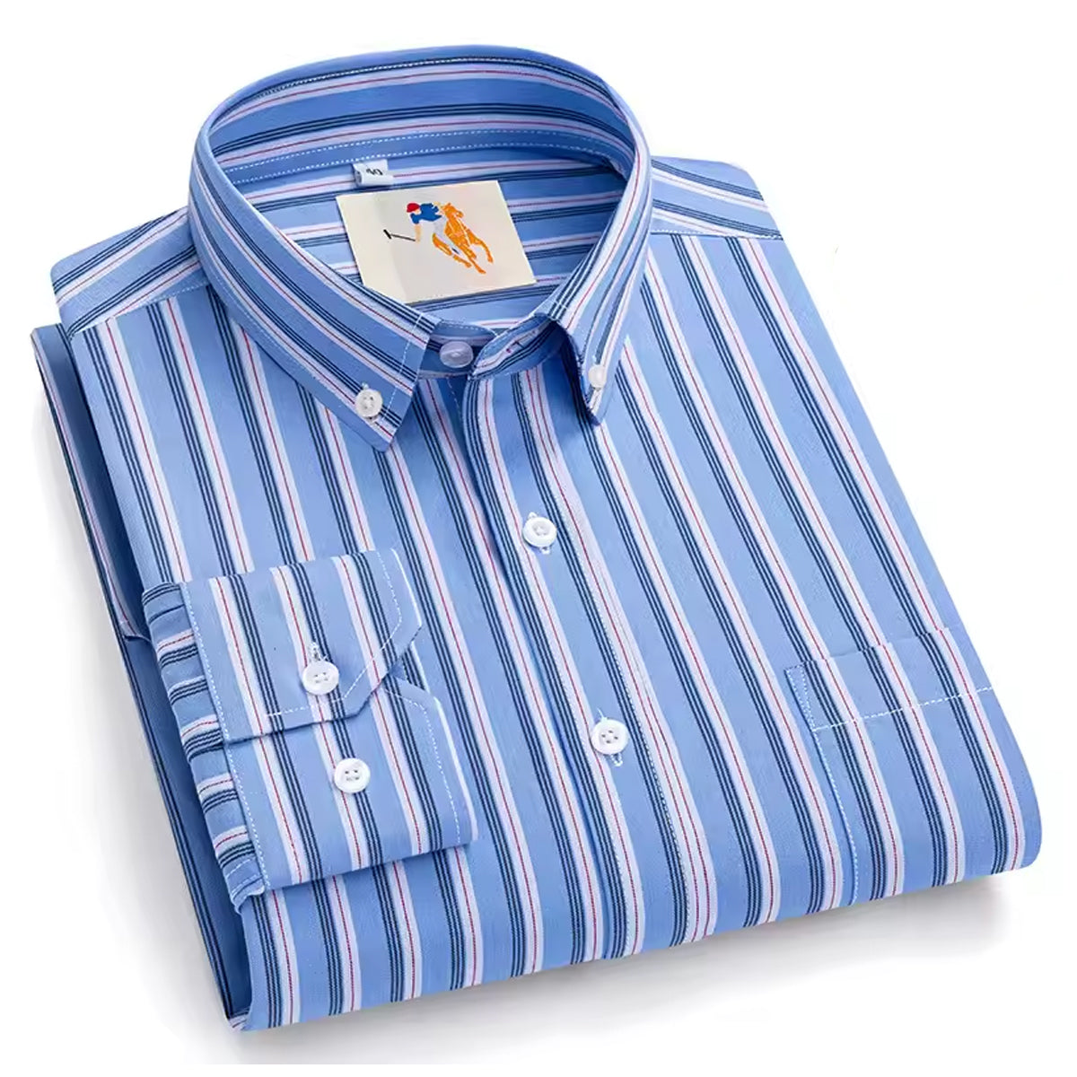Men's Cotton Slim Fit Striped Full Sleeves Casual Shirt