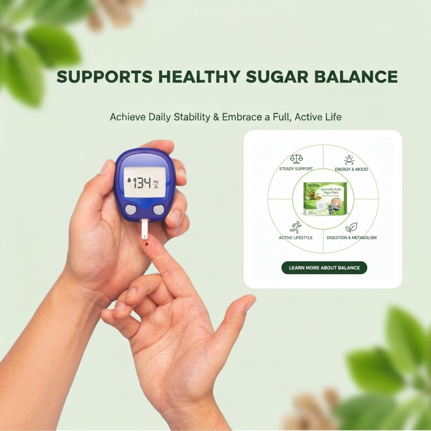 FreshHeal - Ayurvedic Herbs Sugar Patch (Pack Of 60)|🔥BUY 1 GET 1 FREE🔥
