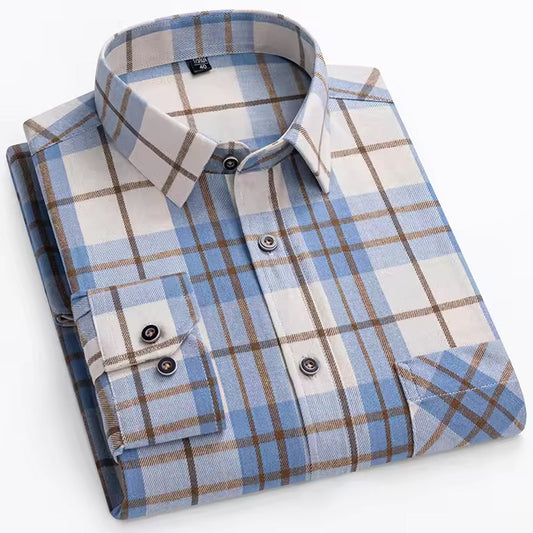 Traditional Gingham Check Shirts For Men