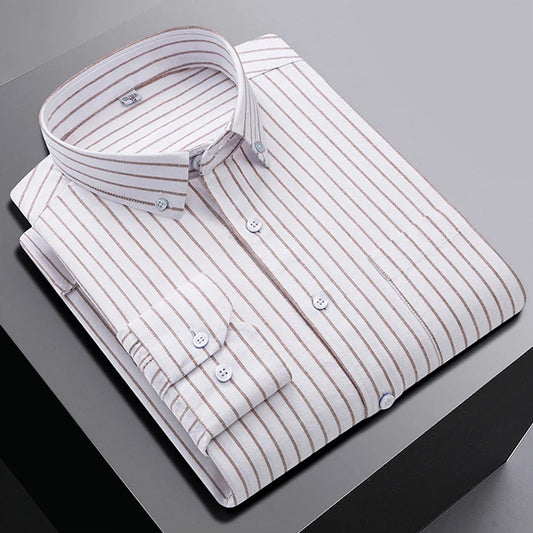 Men's Full Sleeves Formal Regular Fit Cotton Check Shirt