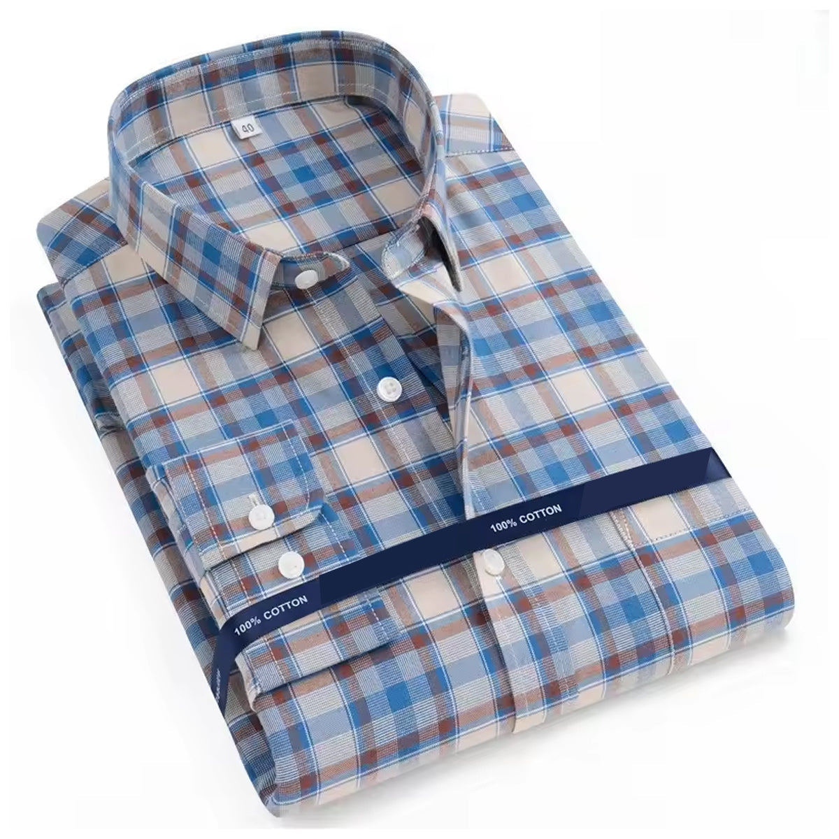 Men's Stylish Checkered Shirt-Regular Fit