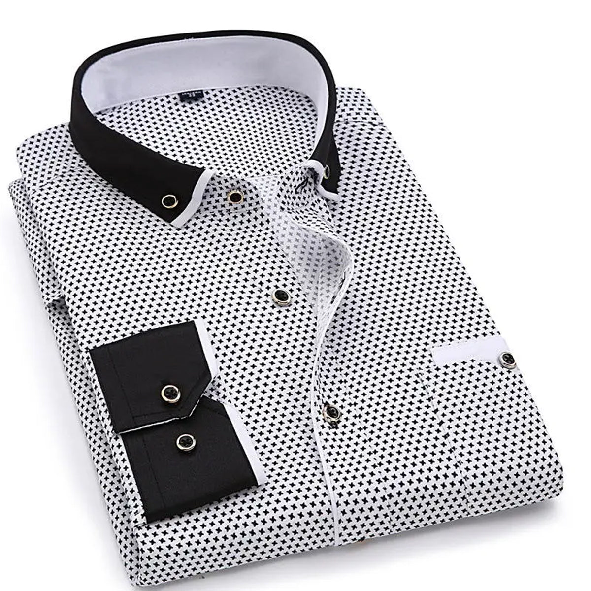 Men’s Textured Casual Shirt Classic Design