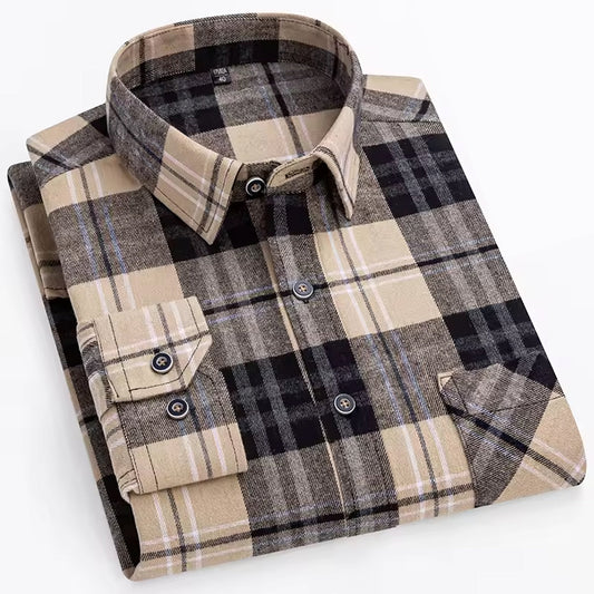 UrbanEdge Men's Casual Slim Fit Check Shirt