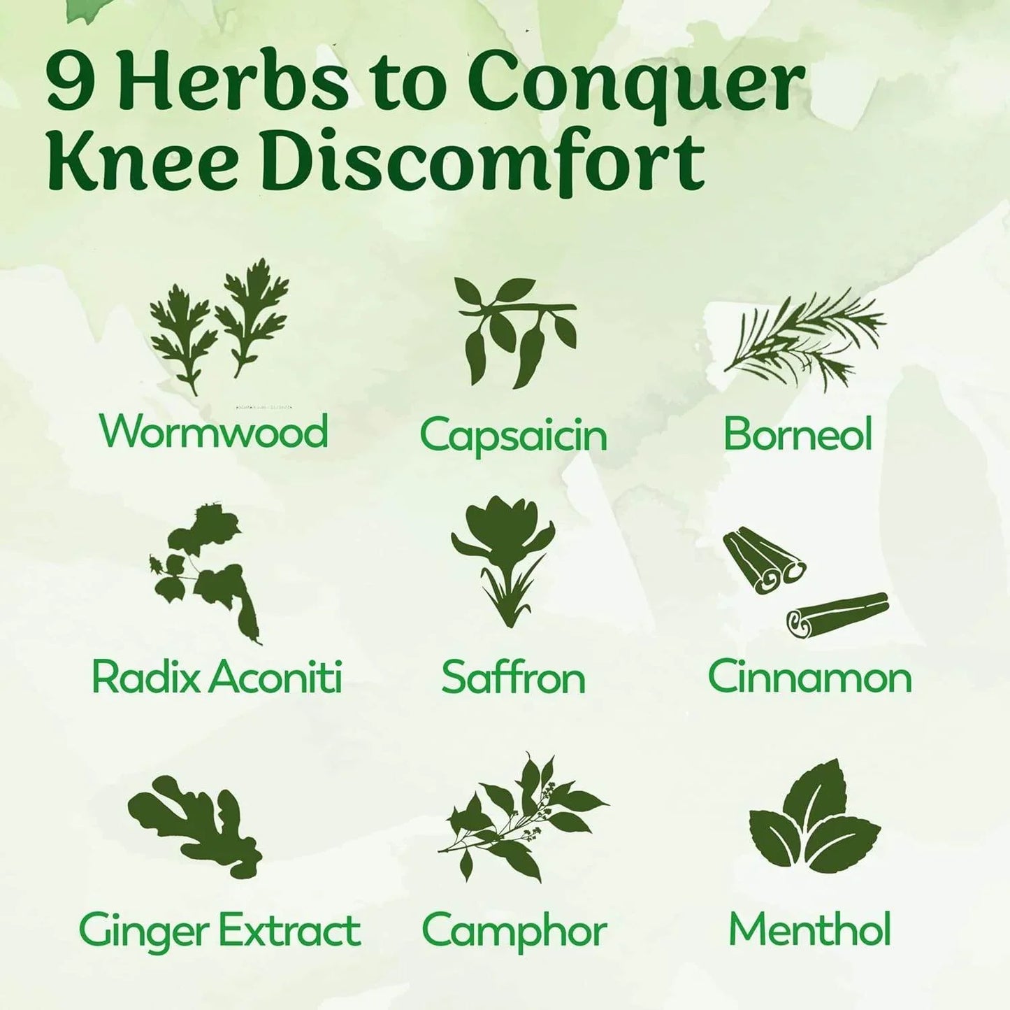 Herbal Knee Plaster Sticker Wormwood Extract Joint Ache Pain Relieving Pack Of (10) BUY 1 GET 1 FREE