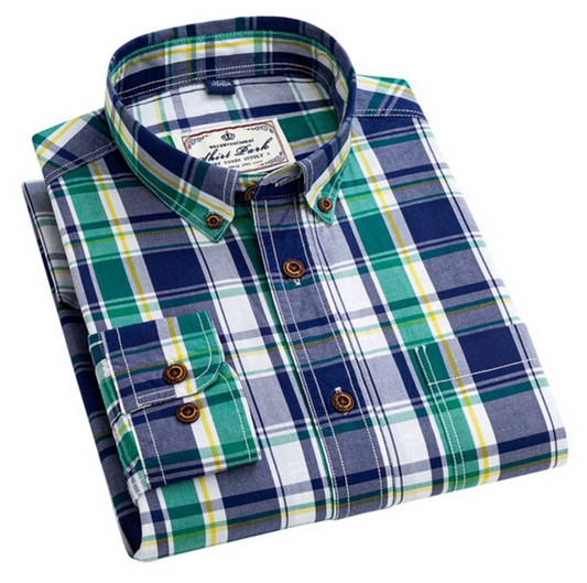 Men's Premium Cotton Check Shirt (SC502)