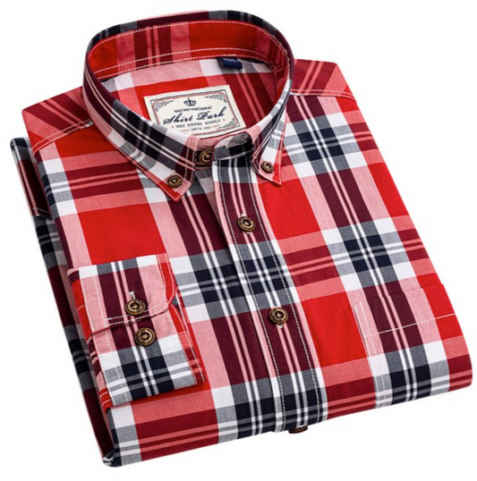 Men's Premium Cotton Check Shirt (SC504)