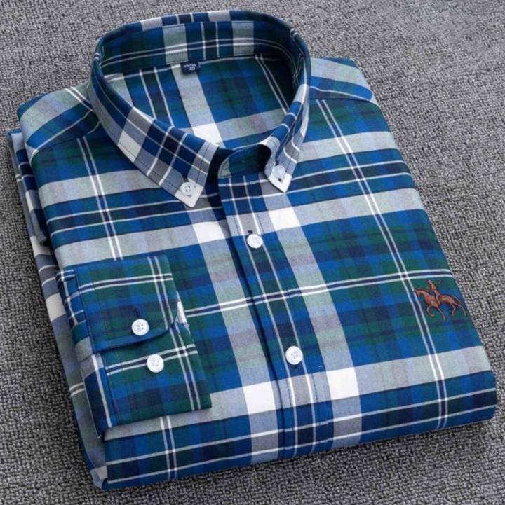 Men's Premium Cotton Check Shirt (SC511)