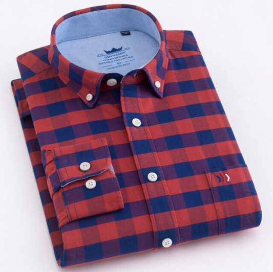 Men's Premium Cotton Check Shirt (SC535)