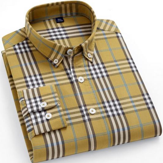 Men's Premium Cotton Check Shirt (SC540)