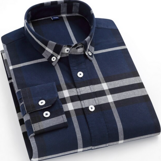 Men's Premium Cotton Check Shirt (SC545)