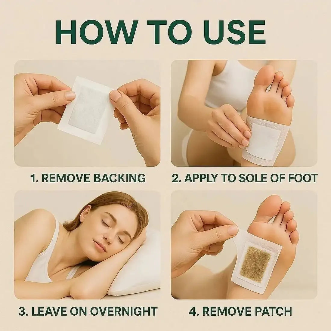 Detox Foot Patches Pads for Body Stress Relief (Set of 40) Buy 1 Get 1 Free