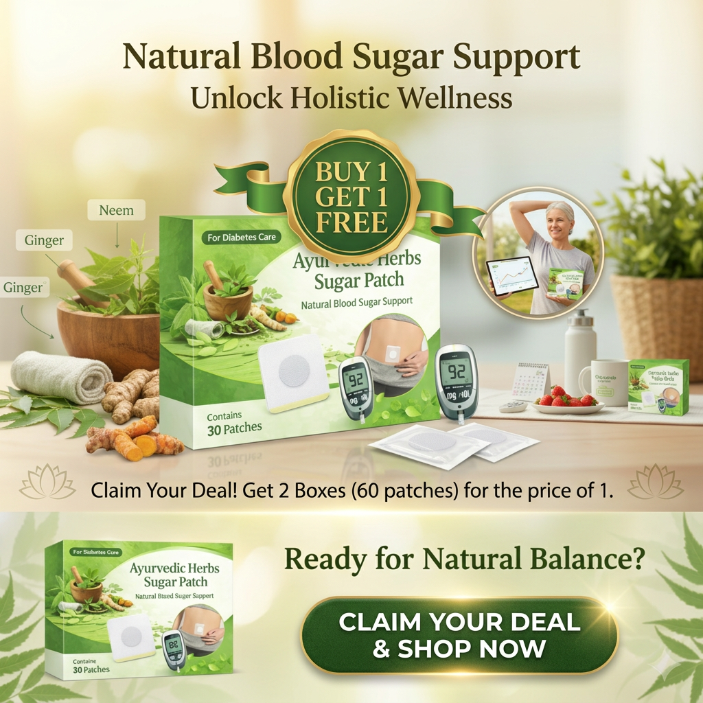 FreshHeal - Ayurvedic Herbs Sugar Patch (Pack Of 60)|🔥BUY 1 GET 1 FREE🔥